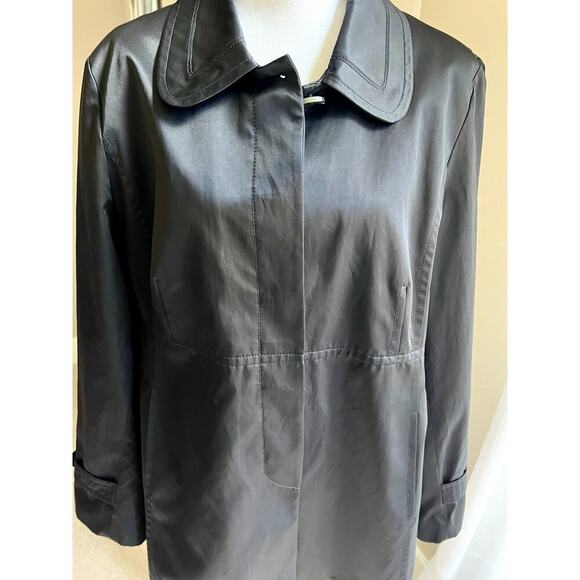 Jones New York black trench jacket size XL - Picture 5 of 5
